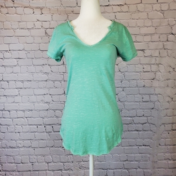 𝅺FREE People Racer Battenburg Tee Shirt sz. Med NWT - Picture 6 of 11